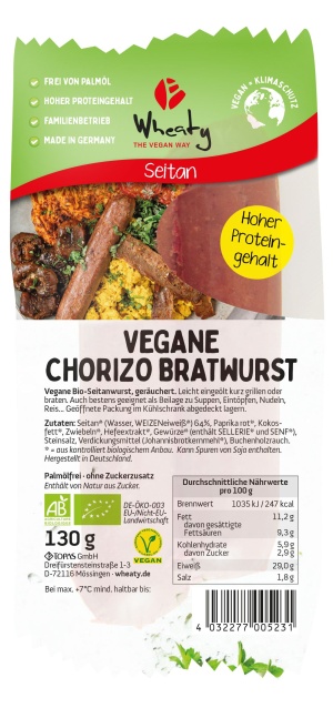 Vegane Chorizo-Bratwurst